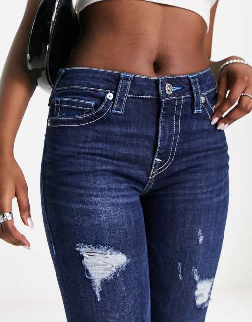 Hippie Laundry Throwback Destructed High Rise Skinny Jeans