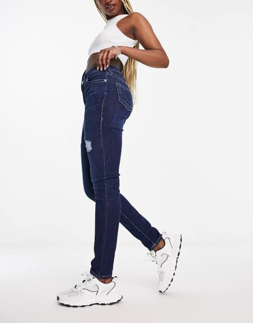 Hippie Laundry Throwback Destructed High Rise Skinny Jeans