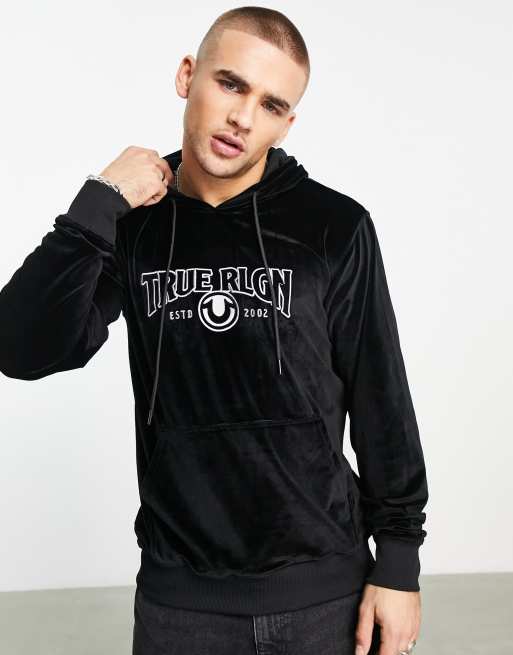 True Religion Zip Up Hoodie in Black - ASOS Outlet