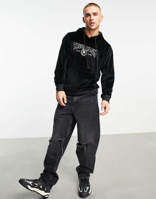 True Religion Hoodie in Black - ASOS Outlet