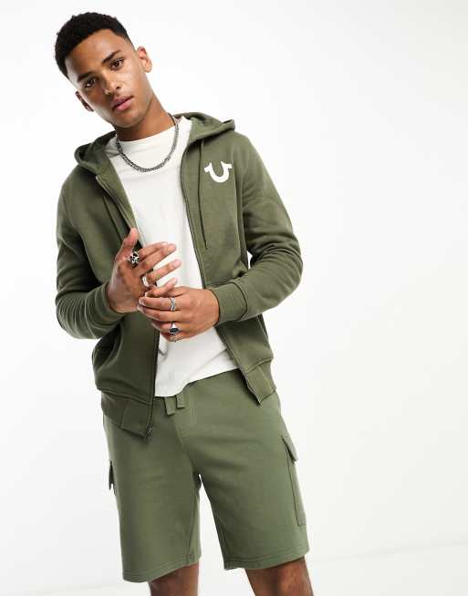 True Religion Hoodie in Green - ASOS Outlet