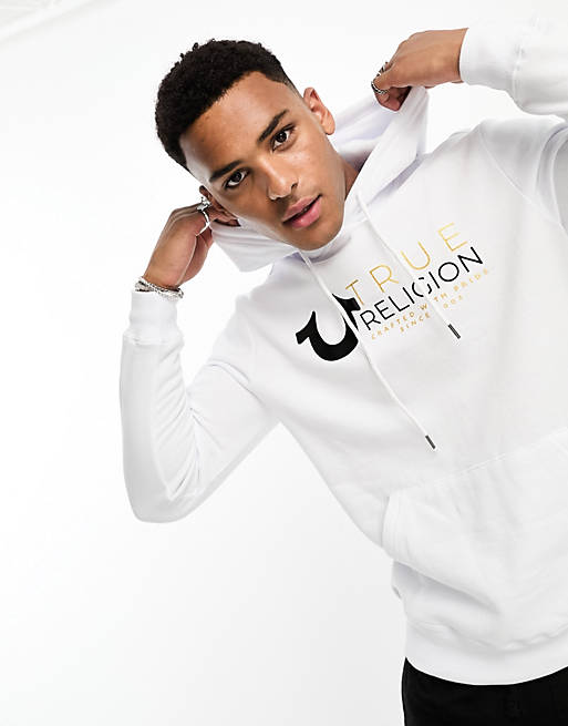 True Religion hoodie in white | ASOS