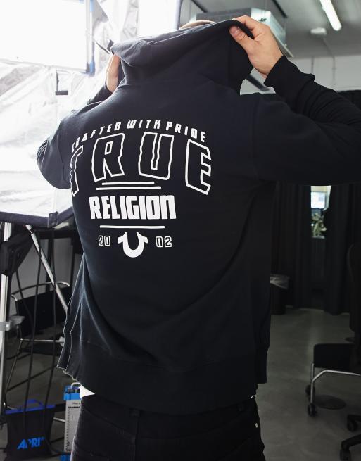 Black true 2024 religion hoodie