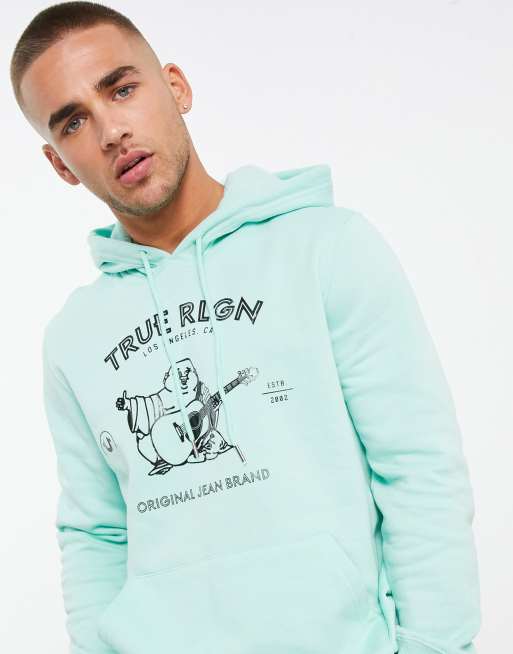 Light blue true religion hot sale hoodie