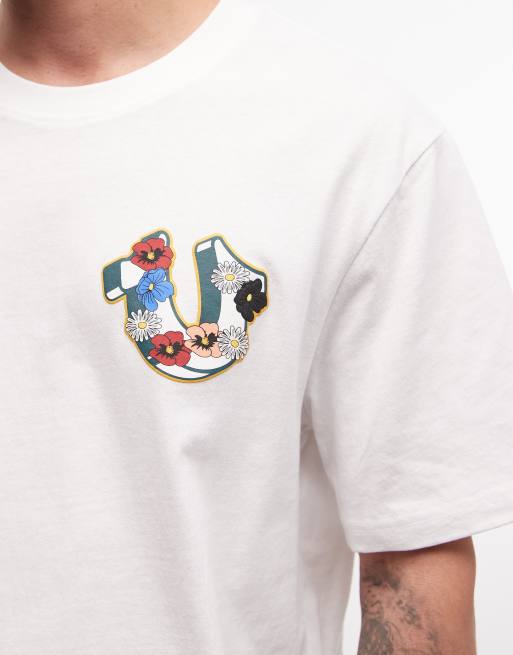 True Religion - Hvid T-shirt med havelogo, 4 af 5