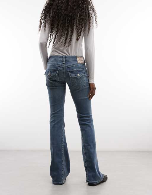 True Religion jean flare taille basse Joey bleu délavé moyen, 3 de 5