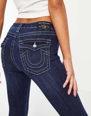 True Religion - Jennie - Curvy skinny jeans in indigoblauw | ASOS
