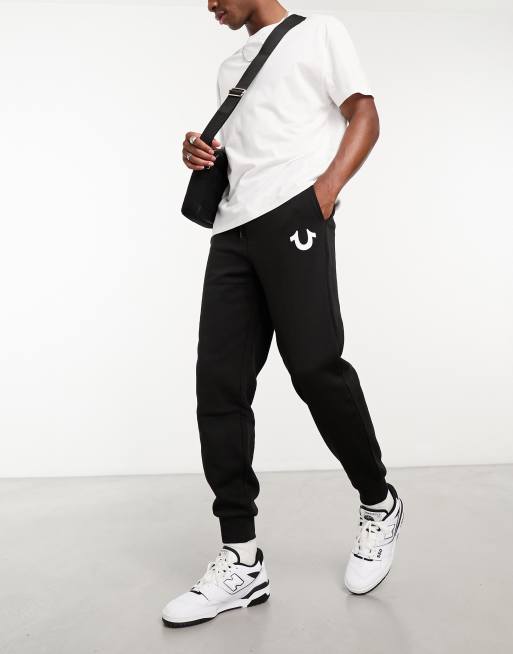 True Religion jersey sweatpants in black ASOS