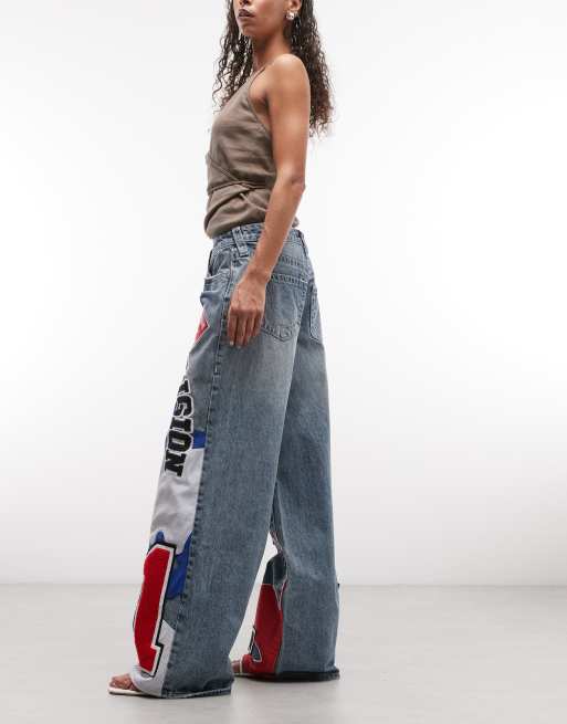 True Religion - Jessie - Superposede jeans med mærkedetalje i lyseblå vask, 3 af 5