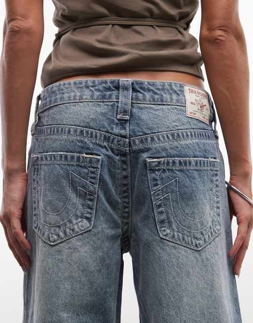 True Religion - Jessie - Superposede jeans med mærkedetalje i lyseblå vask, 5 af 5
