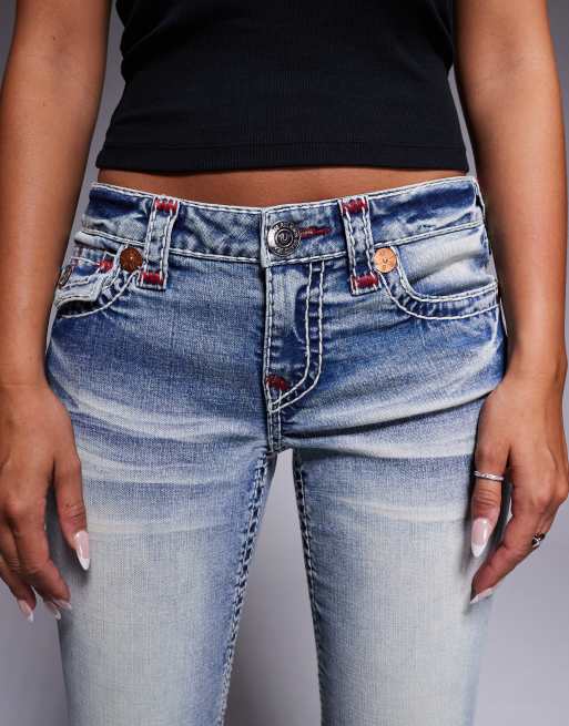 【希少】TRUE RELIGION JOEY SUPER T W31 L34 True Religion Women's Joey Lowrise Flare Super T Jean, Marina