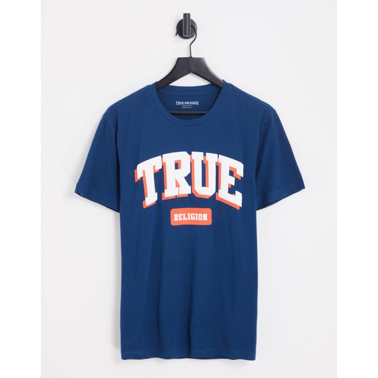 orange true religion shirt