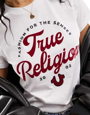 white red true religion shirt