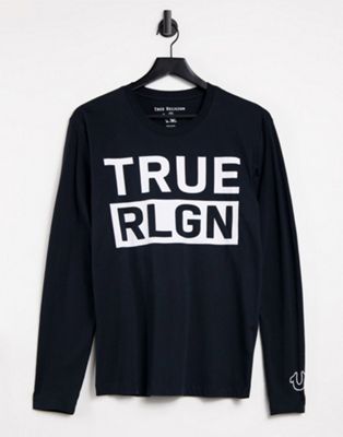 true religion black long sleeve