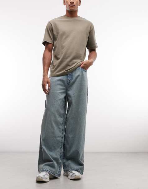 True Religion - Mikey - Big T Supper - Baggy jeans in getinte lichtblauwe wassing - view 1