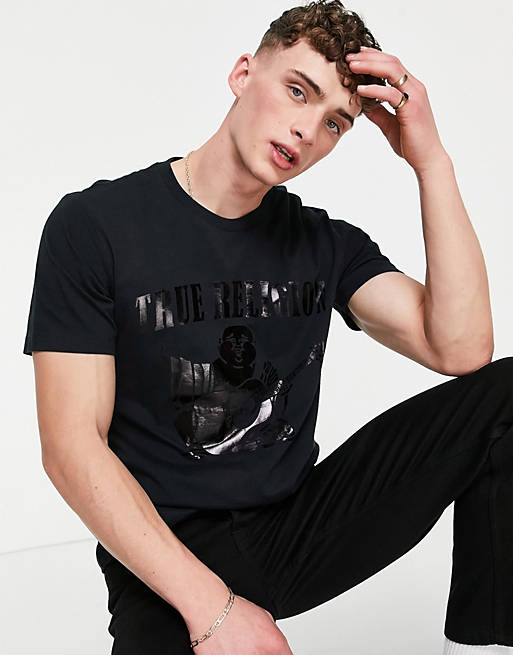 True Religion – Pitch – T-shirt z okrągłym dekoltem