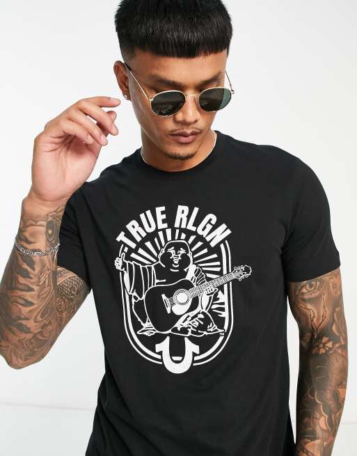 True Religion printed t-shirt in black | ASOS