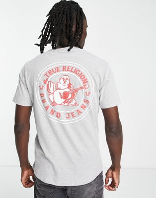 True Religion printed t-shirt in grey