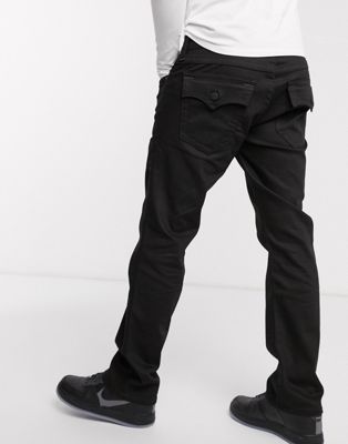 true religion black straight jeans