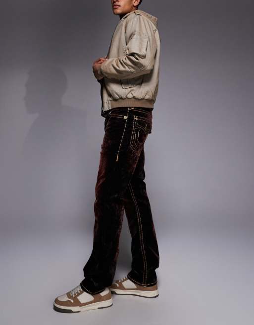 True Religion - Ricky - Jean droit en velours avec poches à rabat - Marron délavé, 3 de 5