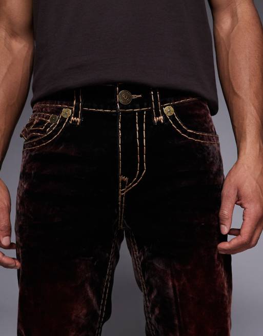 True Religion - Ricky - Jean droit en velours avec poches à rabat - Marron délavé, 5 de 5