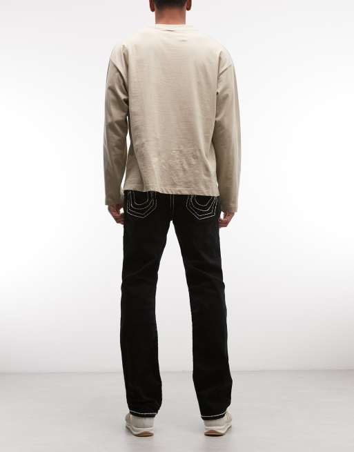 True Religion - Ricky Super T - Jean droit - Noir délavé, 2 de 5