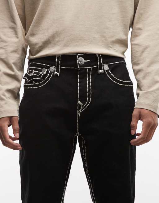 True Religion - Ricky Super T - Jean droit - Noir délavé, 5 de 5