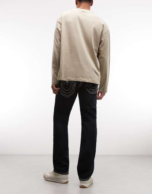 True Religion – Ricky Super T – Jeansy o prostym kroju w kolorze indygo, 2 z 5