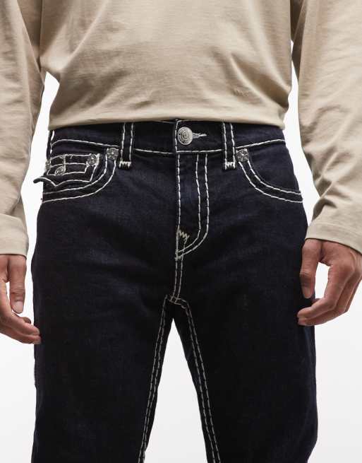 True Religion – Ricky Super T – Jeansy o prostym kroju w kolorze indygo, 5 z 5