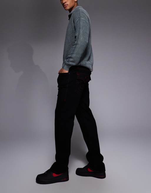True Religion – Ricky – Svarta jeans med raka ben och ficka med viklock, 3 av 5