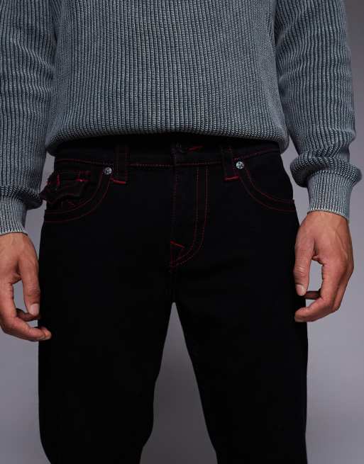 True Religion – Ricky – Svarta jeans med raka ben och ficka med viklock, 5 av 5