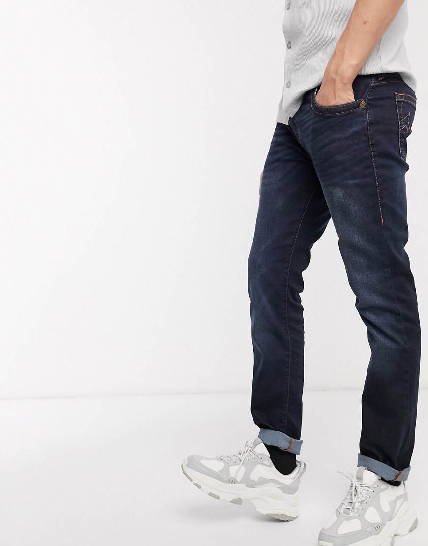 True Religion - Rocco - Skinny jeans met binnenbeenlengte van 32 inch-Blauw