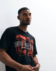 True Religion short sleeve crystal logo standard fit t-shirt in black