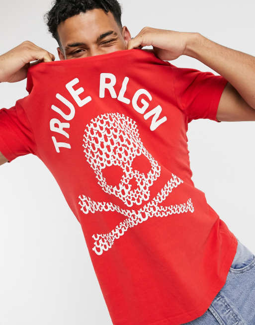 True religion clearance skull t shirt