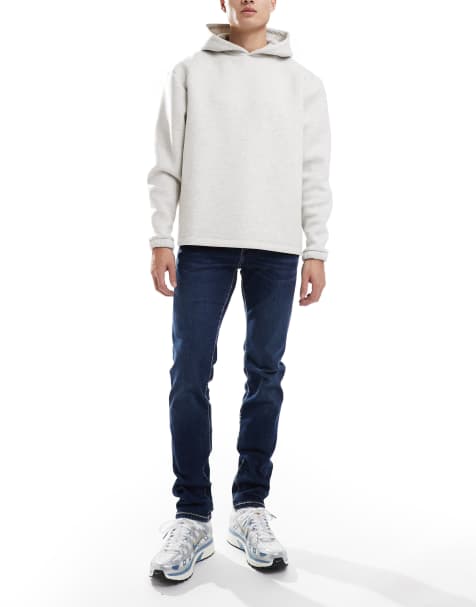 True Religion - Smalle jeans i mørkeblå - view 1