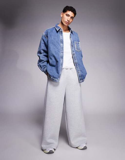 True Religion - Super QT - Camicia di jeans blu slavato, 2 di 5
