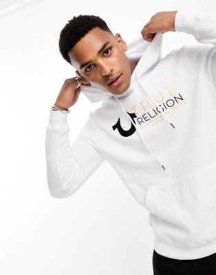 True Religion hoodie in white - ASOS Price Checker