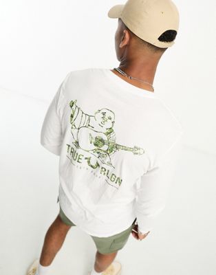 True Religion long sleeve t-shirt in white