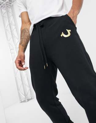 true religion sweatpants black