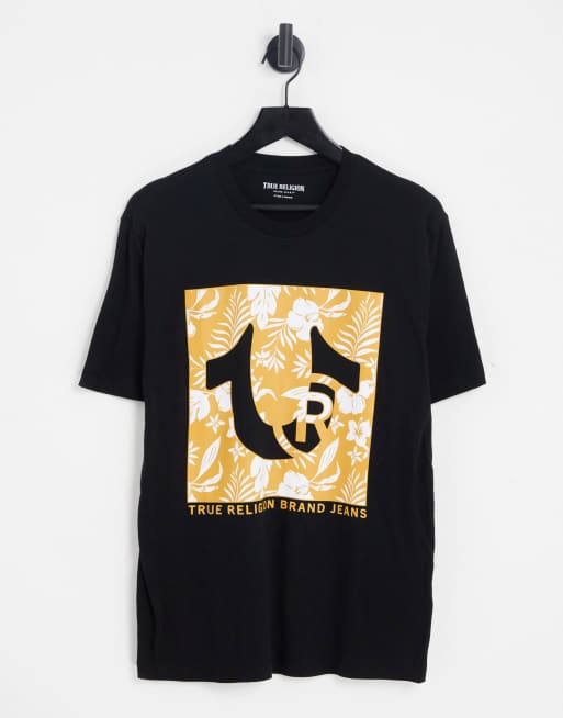 True Religion - T-shirt à imprimé dans le dos - Noir