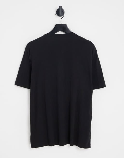 True Religion - T-shirt a maniche corte nera vestibilità comoda, 2 di 4