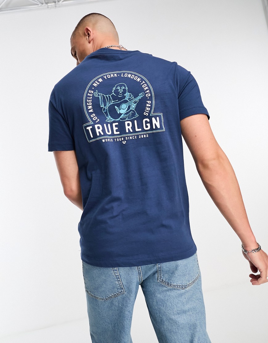 true religion - t-shirt blu navy