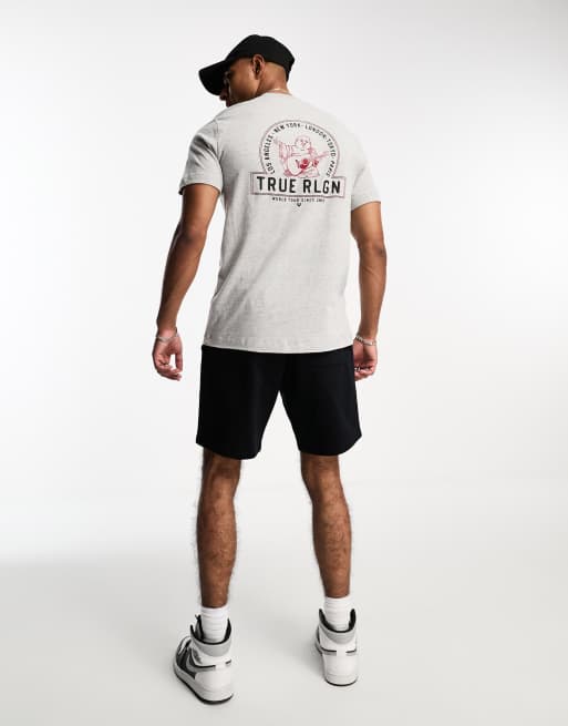 True Religion - T-shirt in grijs