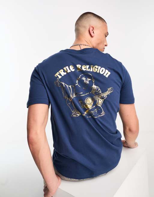 True religion sale navy t shirt