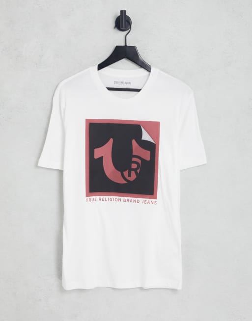True Religion - T-shirt in optisch wit
