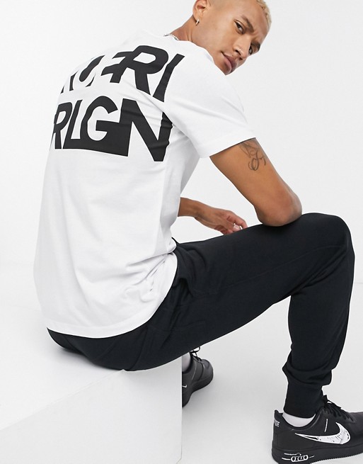 True Religion t-shirt in white with back print