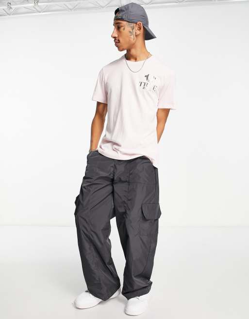 True Religion - T-shirt lilla con stampa del logo sul retro, 4 di 4