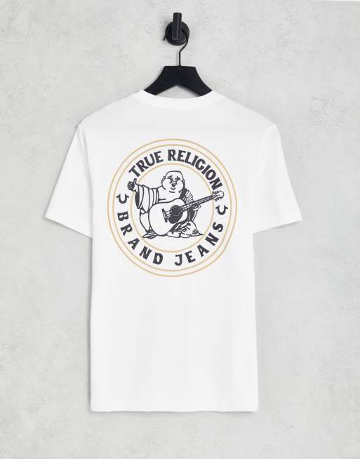 True Religion - T-shirt met print in wit