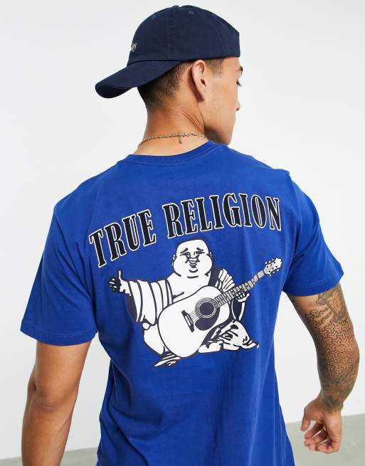 True Religion - T-shirt met ronde hals en Boeddha-logo