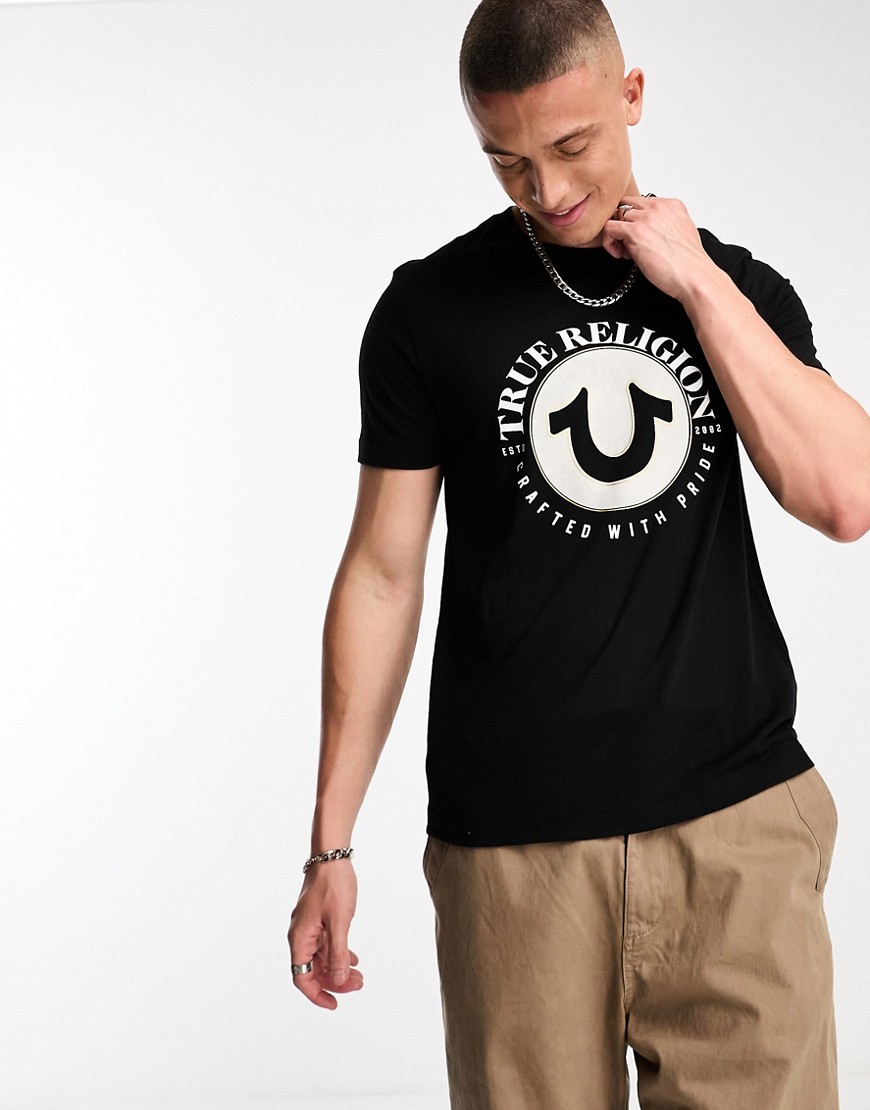 true religion - t-shirt nera-nero